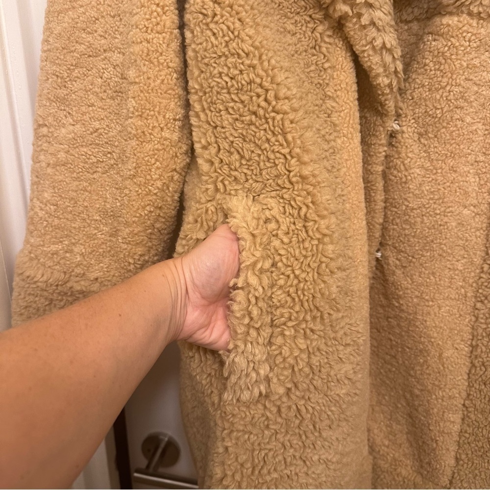A.L.C. Camel Teddy Coat - Picture 10 of 12